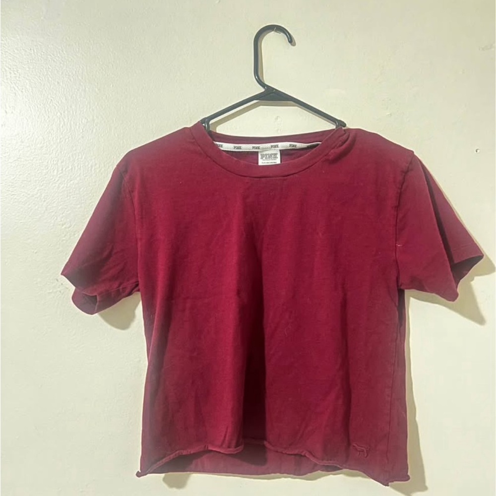 Victoria's Secret Burgundy Crop Top